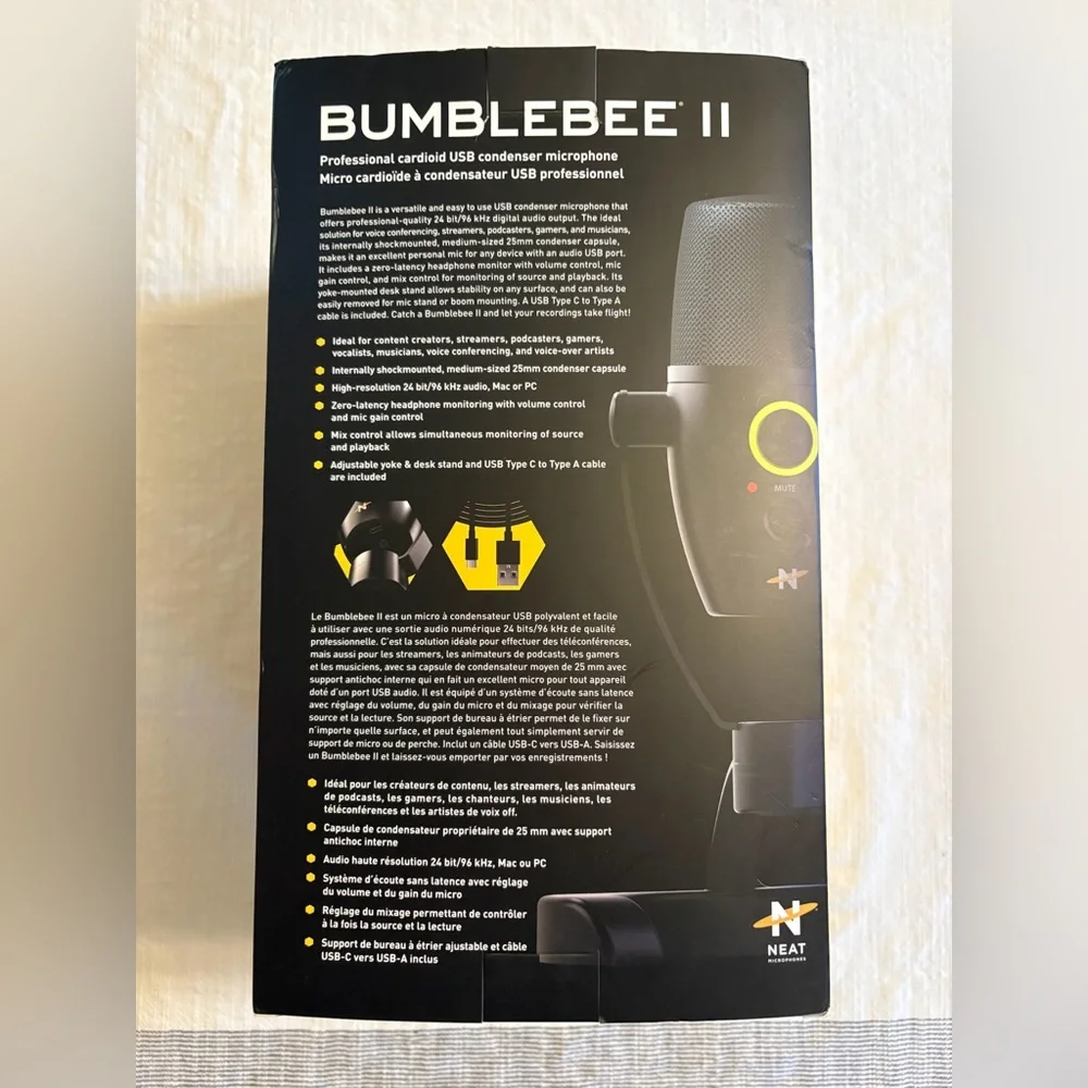 Neat Bumblebee II Condenser USB Microphone